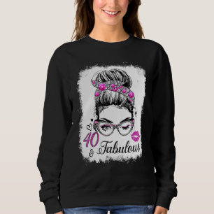 Sudadera 40 y fabuloso desde 1982 Reina 40 años O