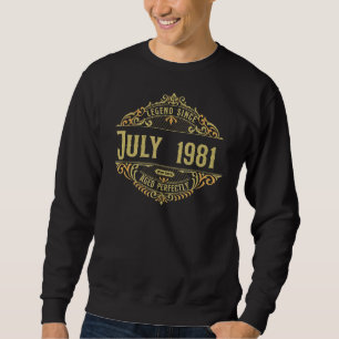 Sudadera 41.ª leyenda vintage de cumpleaños desde julio de