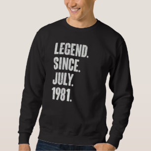 Sudadera 41 años de edad 41ª leyenda de cumpleaños desde ju