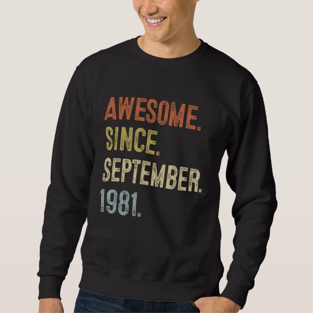 Sudadera 41 Años Fabulosos desde Septiembre (Anverso)