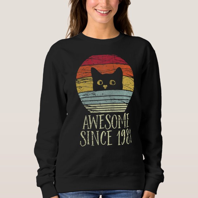 Sudadera 41° cumpleaños increíble desde 1981 41 años (Anverso)