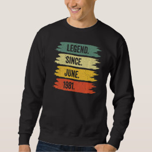 Sudadera 41. Nacieron Leyendas Retro Vintage En J