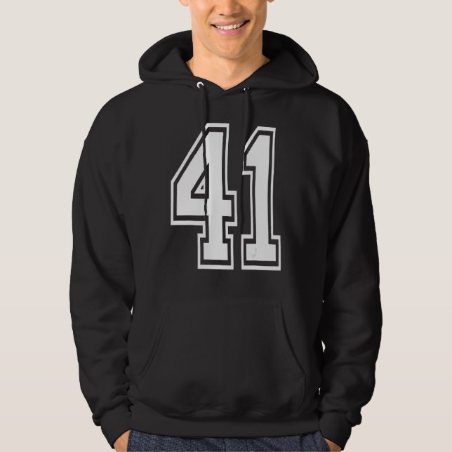 Sudadera 41 Número de la Escuela de Cumpleaños (Anverso)