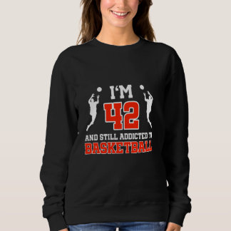 Sudadera 42.º cumpleaños jugador de baloncesto de 42 años