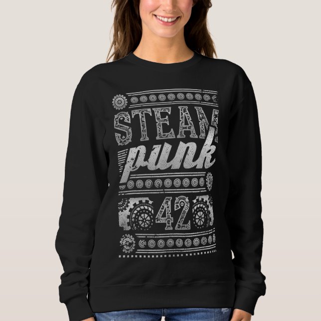 Sudadera 42.º cumpleaños Steampunk de 42 años (Anverso)