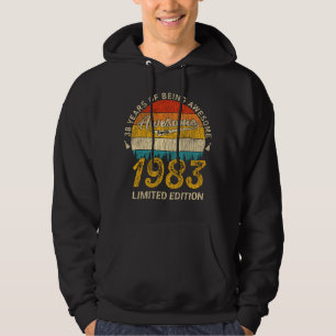 Sudadera 42 años de edad 1983 Regalo de cumpleaños 42 retro