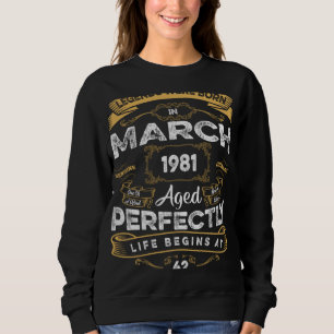 Sudadera 42 Leyendas De Cumpleaños Nacidas En Marzo De 1981