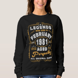 Sudadera 42 Leyendas De Decoración De Cumpleaños Nacidas En