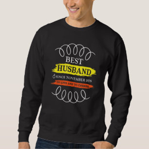 Sudadera 43º Aniversario de Boda Mejor Esposo Desde Noviem