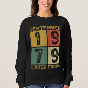 Sudadera 43.ª Decoraciones de cumpleaños septiembre 1979 43