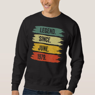 Sudadera 43.ª Leyendas Retro Vintage Nacidas En J