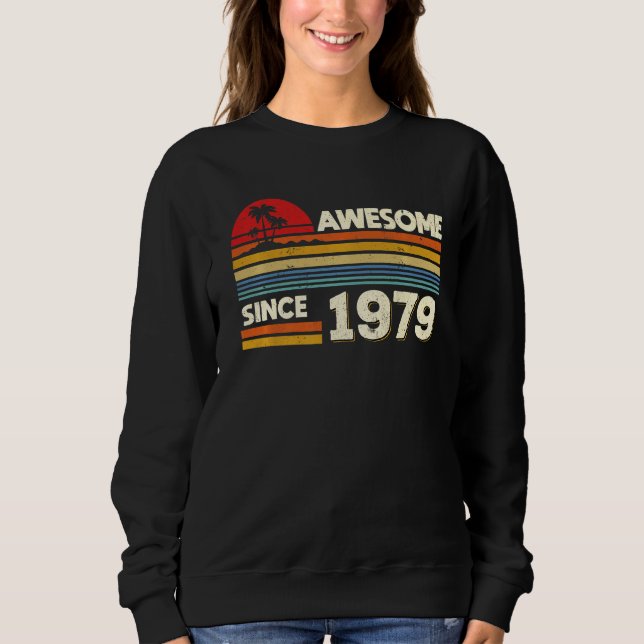 Sudadera 43.º cumpleaños increíble desde 1979 43 años de ed (Anverso)
