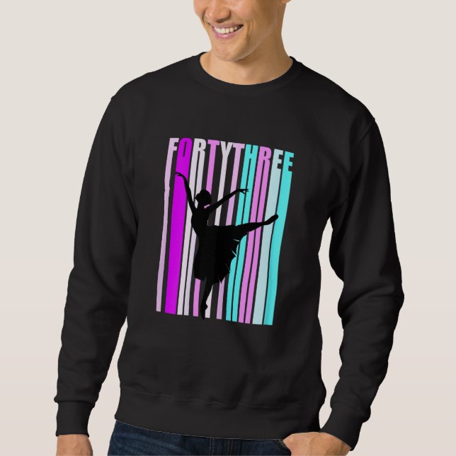 Sudadera 43 Aniversario De Baile Para Mujeres De Clase Eleg (Anverso)