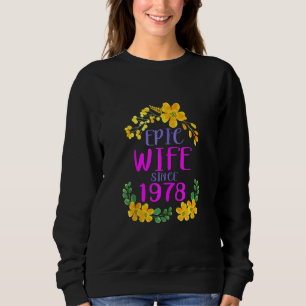 Sudadera 43 Aniversario Del Matrimonio De La Esposa Épica S