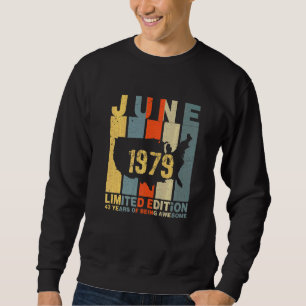 Sudadera 43 Aniversario Junio 1979 43 Años De Ser Aterrador