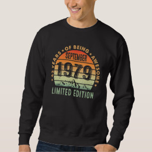 Sudadera 43 años de edad asombrosa desde septiembre de 1979