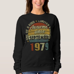 Sudadera 43 años de edad asombrosa desde septiembre de 1979