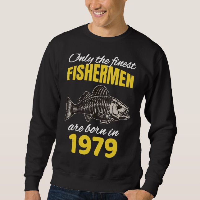Sudadera 43 Pescadores Nacidos En La Pesca De 1979 (Anverso)