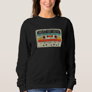 Sudadera 44º Cumpleaños Mejor De Cinta Cassette 1978 44 Año