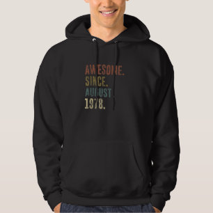 Sudadera 44.ª cosecha de cumpleaños desde agosto de 1978