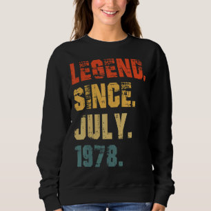 Sudadera 44.ª leyenda de 44 años desde julio de 1978