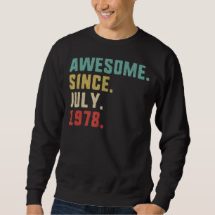 Sudadera 44.º cumpleaños de hombres increíbles desde julio