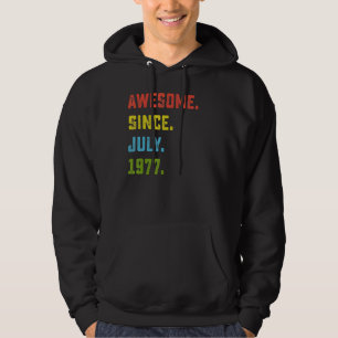 Sudadera 45º cumpleaños increíble desde julio de 1977