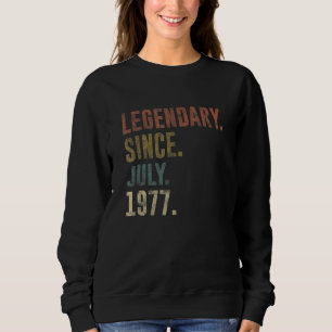 Sudadera 45.ª legendaria vintage desde julio de 1977