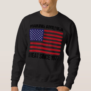 Sudadera 45.º cumpleaños haciendo grande a Estados Unidos d
