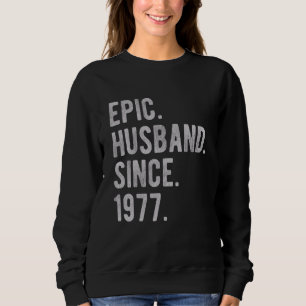 Sudadera 45° Aniversario Boda De Su Esposo Épico Sinc