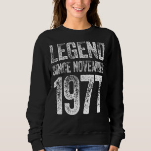 Sudadera 45 Aniversario de Noviembre Nacido 45 Años De Leye