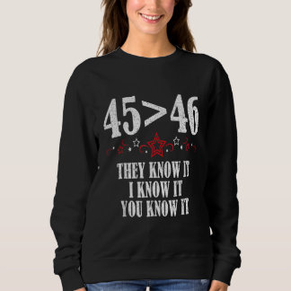 Sudadera 45 Is Greater Than 46 They Know It I Know It You K