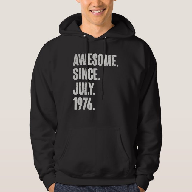 Sudadera 46 años de edad 46º cumpleaños increíble desde jul (Anverso)