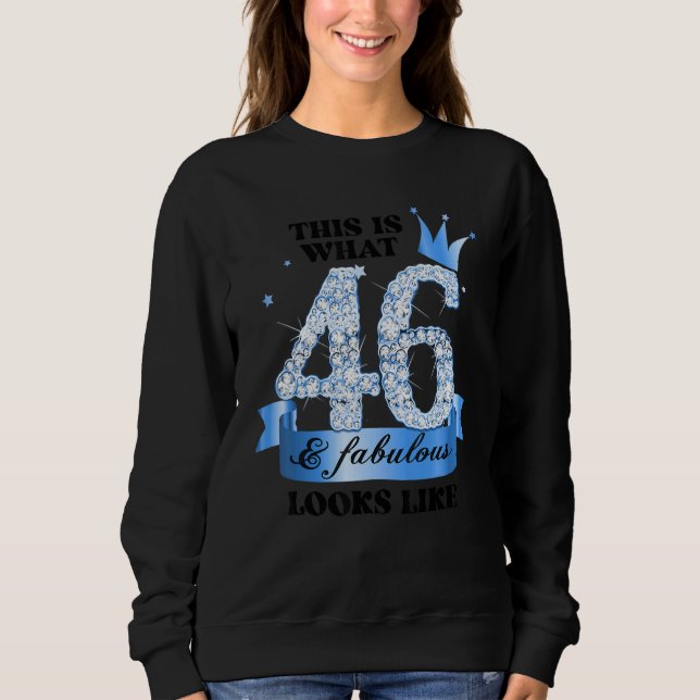 Sudadera 46 & Fabulous I Blue White Party Group Candid Phot (Anverso)