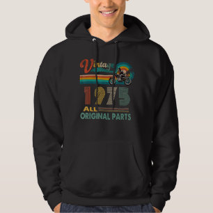 Sudadera 47.ª motocicleta retro vintage nacida en 1975