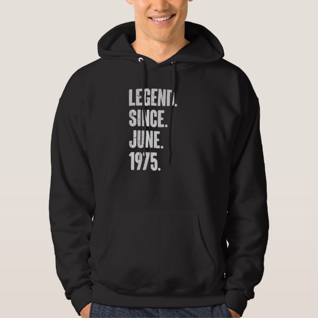 Sudadera 47 años de edad Leyenda de cumpleaños 47 desde jun (Anverso)
