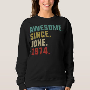 Sudadera 48.º Cumpleaños De Hombres Increíbles Desde Junio