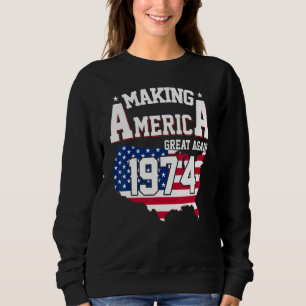 Sudadera 48.º cumpleaños haciendo grande a Estados Unidos d