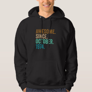 Sudadera 48 años de edad increíble desde octubre de 1974 48