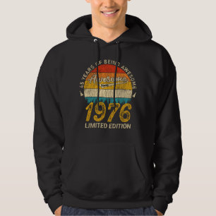 Sudadera 49 años de edad 1976 Regalo de cumpleaños 49 retro
