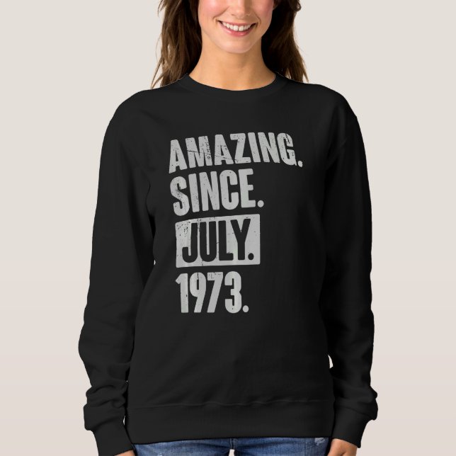 Sudadera 49 años de edad 49º cumpleaños asombroso desde jul (Anverso)