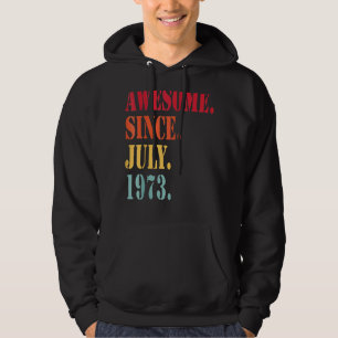 Sudadera 49 años de edad increíble desde julio de 1973 49º