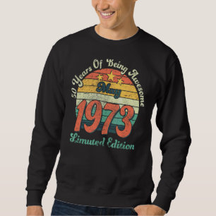 Sudadera 49 años de edad increíble desde mayo de 1973 50 cu