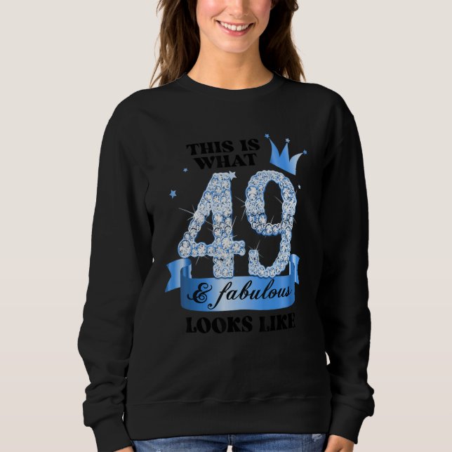 Sudadera 49 & Fabulous I Blue White Party Group Candid Phot (Anverso)