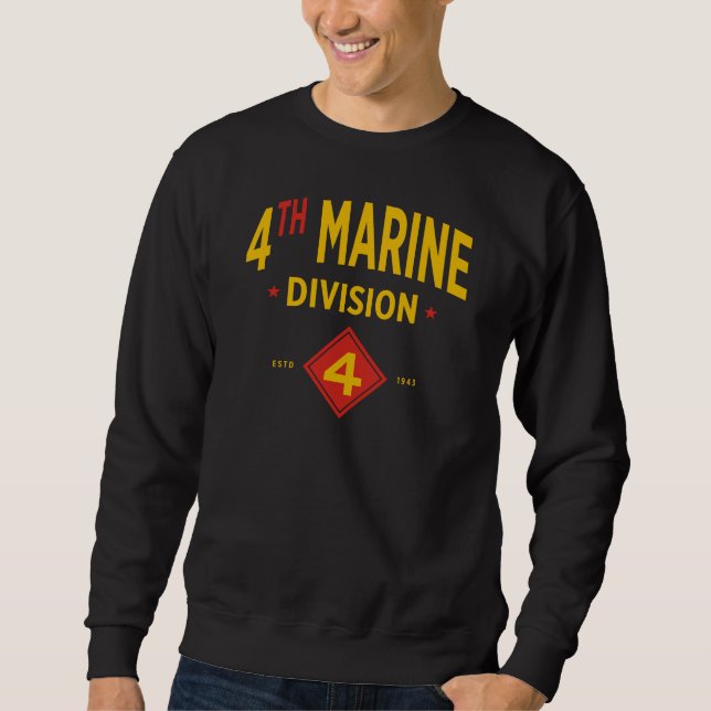 Sudadera 4.ª División Marina de los Estados Unidos (Anverso)
