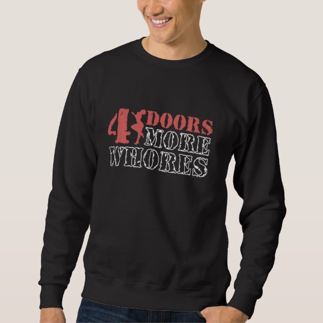 Sudadera 4 Cuatro puertas más putas (Anverso)