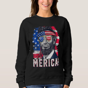 Sudadera 4 De Julio Abraham Lincoln Gafas De Sol American F