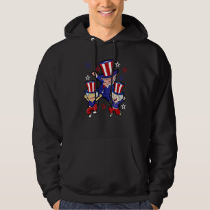 Sudadera 4 De Julio Bailando Tío Sam Usa Arte Patriótico