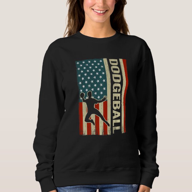 Sudadera 4 de julio Bandera Americana Ball Sport hombres Ga (Anverso)