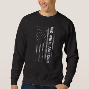 Sudadera 4 de julio Bandera Blanca Roja y Guay Americana